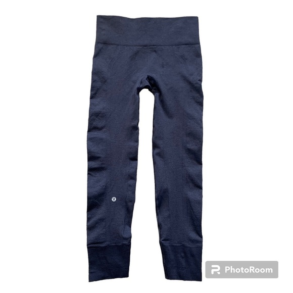 LULULEMON leggings Ebb Street Cuff Ribbed Leggings Tights Ribbed Cuff Hemline - Picture 1 of 8